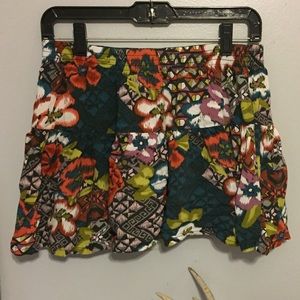Printed mini skirt